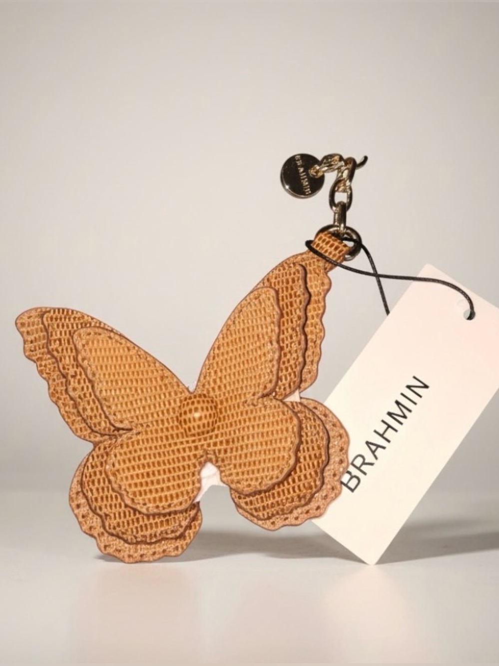 Brahmin Butterfly Genuine Leather Tassel NWT